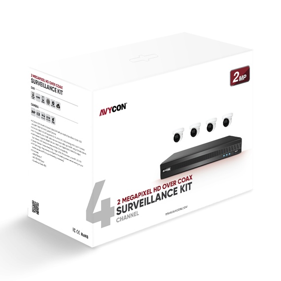 Buy 2MP HD DVR and Turret Cameras with Power Supply Online - ALT Direct Alarm and Video Surveillance